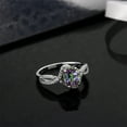 thumbnail image 4 of Gem Stone King 2.18 Cttw Oval Green Mystic Topaz Ring Ring for Women | 925 Sterling Silver | Oval 8X6MM | Gemstone Birthstone | Available in Size 5, 6, 7, 8, 9 | Size 8, 4 of 4