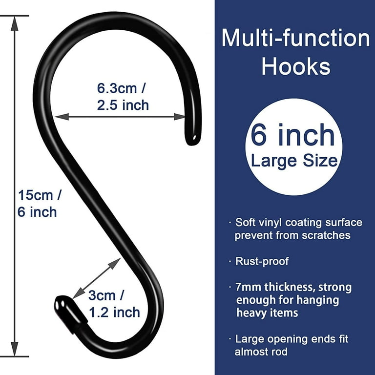 S hook - l=160mm - ø 6mm - S-hooks in stainless steel