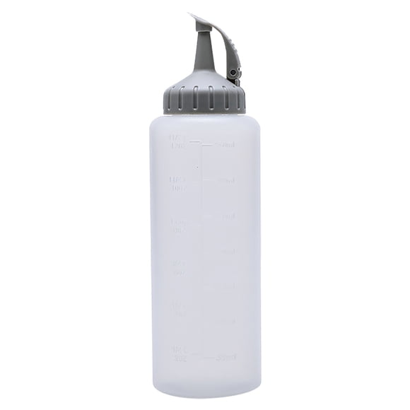 Kitchen Squeezes Type Leak-proof Oil Pot Transparent Sauces Bottle With Scale