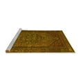 thumbnail image 2 of Ahgly Company Machine Washable Indoor Square Persian Yellow Traditional Area Rugs, 3' Square, 2 of 4