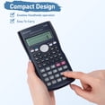 thumbnail image 3 of Comix fx‑82MS Scientific Calculator,2-Line Display,240 Functions, Solar/Battery Powered,with Protective Case,for Exams Math Science Engineering Use,Blue, 3 of 6