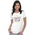 thumbnail image 3 of Minnesota Purple Reign State Shape MN Womens Fitted Plus Size Graphic Tee Brisco Brands 2X, 3 of 5