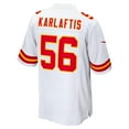 thumbnail image 3 of Men's Nike George Karlaftis White Kansas City Chiefs Away Game Player Jersey, 3 of 3