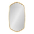 thumbnail image 3 of Kate and Laurel McLean Modern Wood Framed Oblong Hexagon Wall Mirror, 26 x 30, Natural Wood, Decorative and Vibrant Geometric Mirror for Contemporary Wall Decor, 3 of 8
