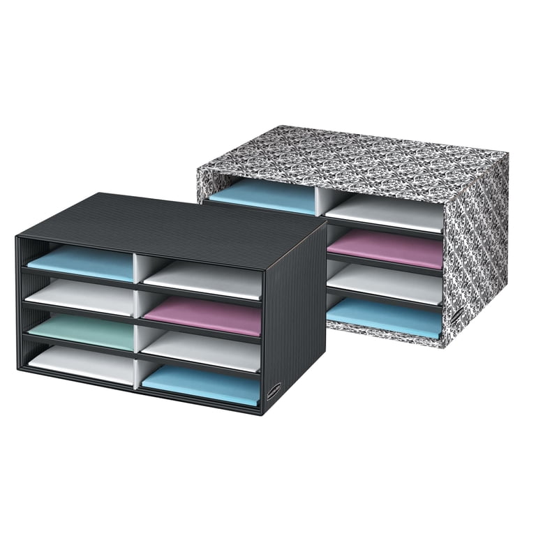 Bankers Box Literature Sorter, 8-Compartment, Black photo 6