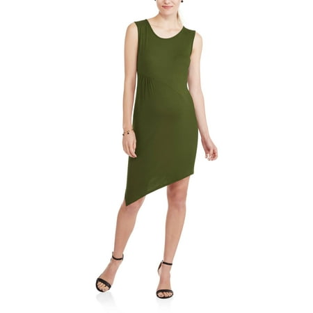 The Miss Group Maternity sleeveless crew neck fitted asymmetrical (Best Maternity Wear Websites)