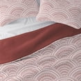 thumbnail image 3 of Noble Linens Terracotta 3 Piece Scallop Reversible Microfiber Quilt Set, Queen / Full, 3 of 8