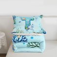 thumbnail image 5 of Erosebridal Cute Axolotl Kids Twin Comforter Sets,Ocean Theme T Alphabet Bedding Set For Boys,Reversible 2-Piece, 5 of 7