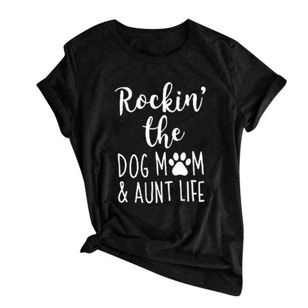 Gibobby Playera de Manga Corta con Cuello Redondo Blusa estampada T Blusa corta para mujer Camisa con estampado moda Blusa casual para mujer(Negro,CH)