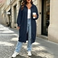 thumbnail image 4 of Perfectbot Women's Mid-Length Hooded Sweatshirt, Zip Up Oversized Outerwear with Pockets for Fall Going Out, 4 of 8