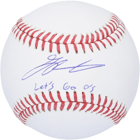 Grayson Rodriguez Baltimore Orioles Autographed Baseball with "Let's Go O's" Inscription - Fanatics Authentic Certified
