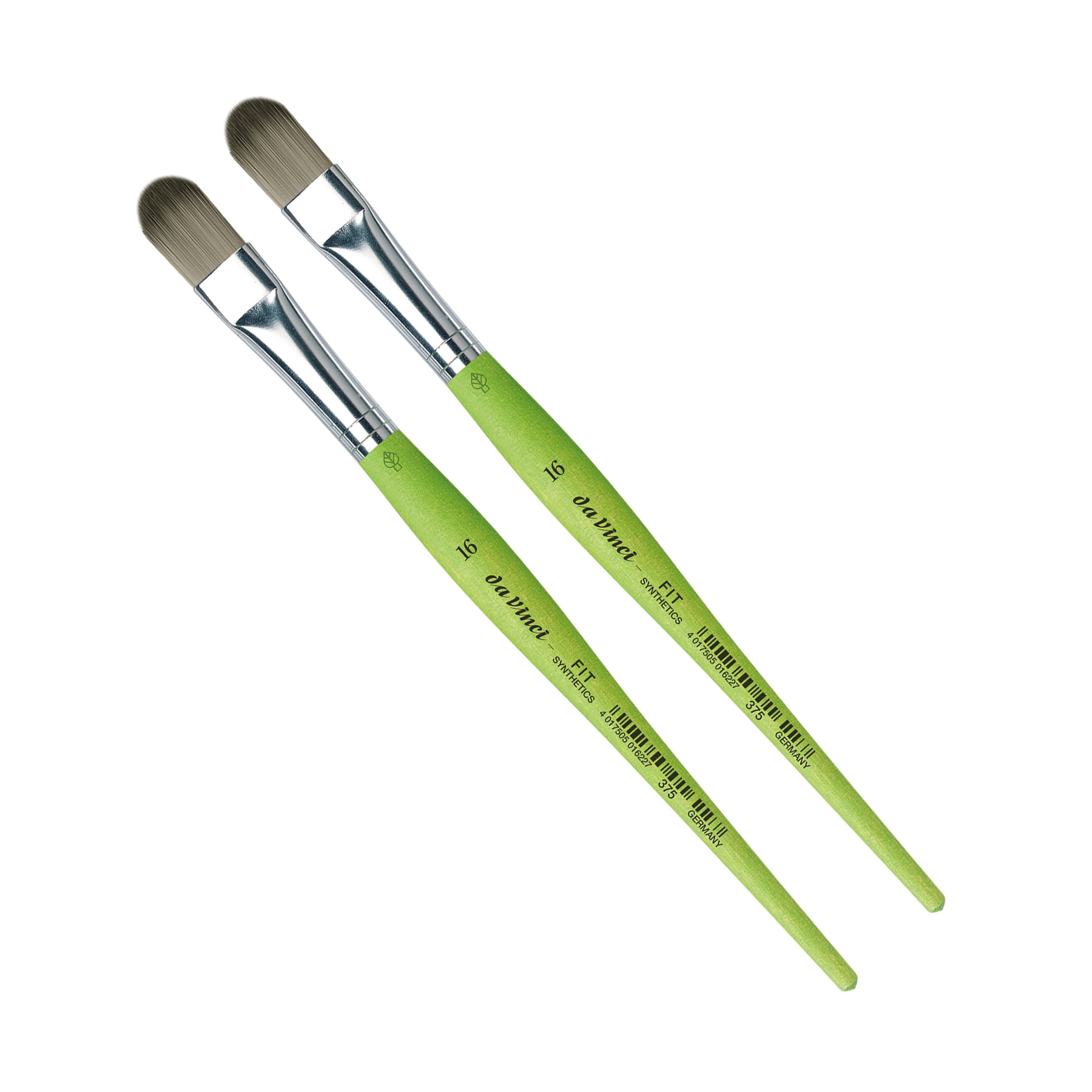 da Vinci FIT Synthetics Student Brush, Synthetic, Acrylic & Tempera, Filbert, Series 375, Size 16, Pack of 2