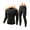Black, variant on CL convallaria Thermal Underwear for Men, Ultra Soft Long Johns Fleece Lined Base Layer Cold Weather Top and Bottom Set
