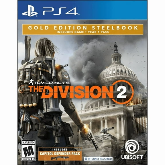 Tom Clancy's The Division 2 Gold Steelbook Edition, Ubisoft, PlayStation 4, 887256036515