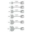 thumbnail image 3 of QQTDFG 2 Pairs Stainless Steel Stud Earring Push-in CZ Cartilage Tragus Earring Jewelry-Style 3-4mm, 3 of 9