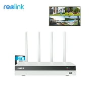 Reolink 16-Channel Wi-Fi 6 NVR Recorder for 24/7 Local Recordings Pre-Installed 2TB HDD up to 8TB