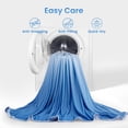 thumbnail image 3 of Aship Gradient Cooling Blanket King Size, Double-Sided Q-Max>0.5 Arc-Chill Summer Blanket, Breathable Soft Silky Skin-Friendly Cooling Blanket for Hot Sleeper - Blue 90"x108", 3 of 9