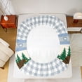 thumbnail image 5 of Manfei Aztec Bear Queen Sheet Set,Farm Cabin Check,4-Piece, 5 of 7