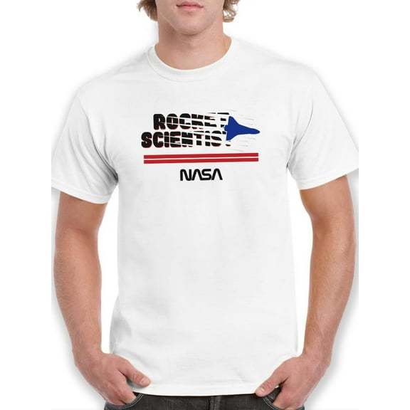 NASA Nasa Rocket Scientist Banner T-Shirt Men -NASA Designs, Male Medium