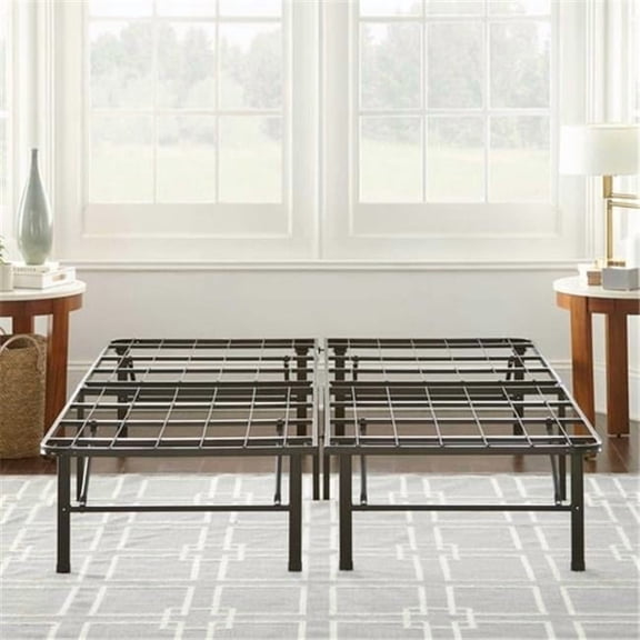 BOYD SLEEP ZRS18MPBTW Boyd Sleep 18 Inch Foldable Metal Plaform Bed Frame With Tool Free Assembly