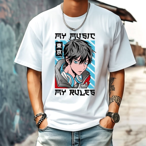 Men's T Shirt Round Neck Patterned Tee Summer New Sports Shirt Vintage Style Gift for Friends XS