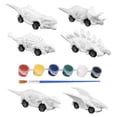 thumbnail image 2 of Coches de juguete que se mueven hacia atrás, coches de juguete de fricción, juego de pintura de dinosaurios, juguetes de dinosaurios para Estilo A, 2 of 9