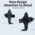 thumbnail image 6 of Bouanq Smart Electronics Wireless Car Charger Mount For Car Vent 15W Qi Fast Charging Auto- Clamping Car Hands Phone Holder Mount For Smartphone Compatible With IOS & Android, 6 of 8