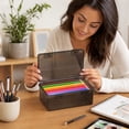 thumbnail image 5 of Snap-Tight Lid Clear Plastic Pencil Case for Back to School, 5 of 8