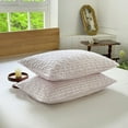 thumbnail image 5 of Pink Gingham Twin Quilt Set, Soft Pre-Washed Microfiber Plaid Twin Bedspread, Lightweight Checked Summer Quilt, Grid Bedding Coverlets for All Seasons (Includes 1 Quilt, 1 Pillow Sham), 5 of 7