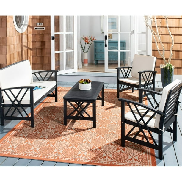 Safavieh Fontana Outdoor Patio 4 Pc Conversational Set ... Safavieh Fontana Outdoor Patio 4 Pc Conversational Set ... on Safavieh Fontana Patio Set id=54579