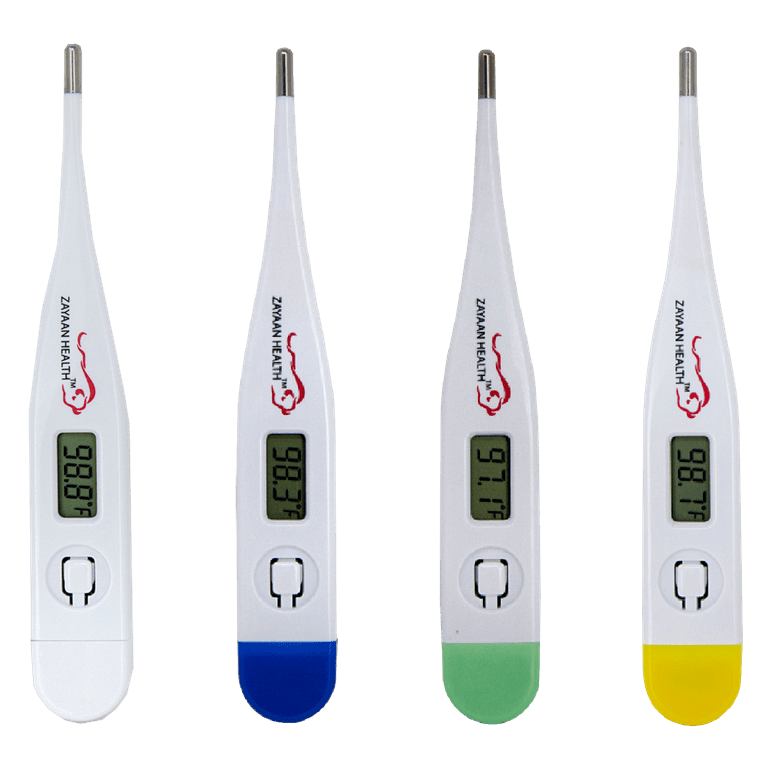Zayaan Health Classic Balance Digital Thermometer | High Accuracy, Fast Response, Rigid Sensor Tip, Water Resistant, Yellow