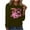 Army Green, variant on Cxenplz Women's Breast Cancer Awareness T-Shirts Cute Pink Ribbon Graphic Print Tees Tops Fall Casual Long Sleeve Crew Neck Dressy Shirts