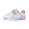 thumbnail image 4 of Tenis Kuali Shoes Niña Luces Escolar Velcro Comodo PEQUEÑOS PASOS M-412 TALLA 17 CM BLANCO, 4 of 5