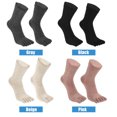 thumbnail image 4 of Unique Bargains Pair Full Finger Five Toe Socks Unisex Non Slip Daily Fit Finger Socks Pink, 4 of 7