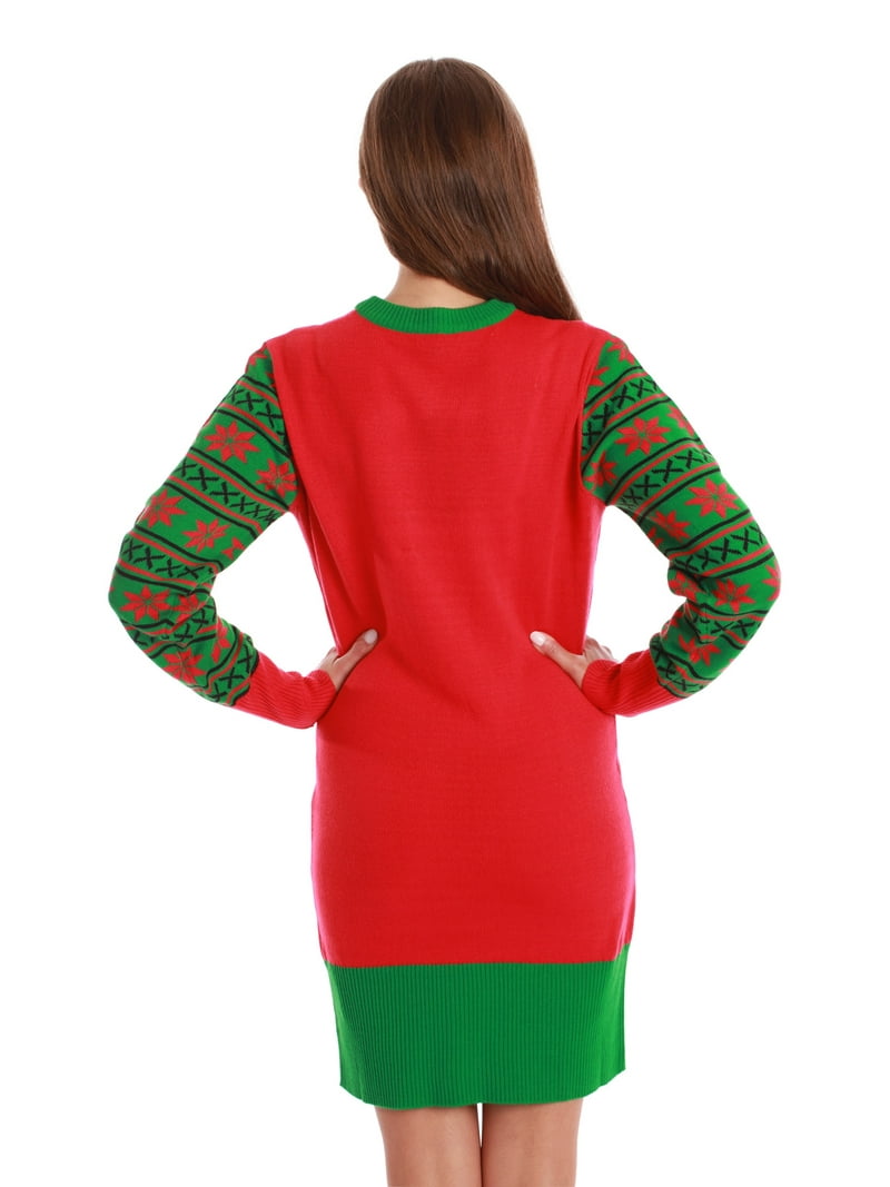 followme Ugly Christmas Holiday Sweater Dress 6872-225-M (Red - Feel The  Joy Dress, Medium) - Walmart.com