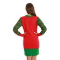thumbnail image 3 of #followme Ugly Christmas Holiday Sweater Dress 6872-225-M (Red - Feel The Joy Dress, Medium), 3 of 3