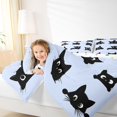 thumbnail image 4 of Homewish Teens Cute Black Cats Full Size Comforter Sets 3-Piece,Cartoon Pet Bedding Comforter Set,Kawaii Animal Lightweight Bedding Sets,Breathable Home Decor,Reversible, 4 of 8