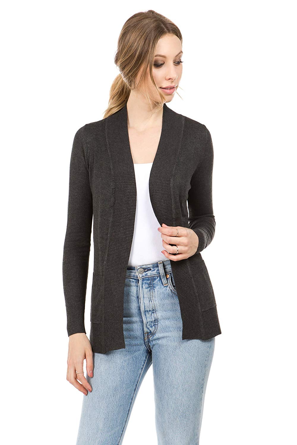open front cardigan walmart