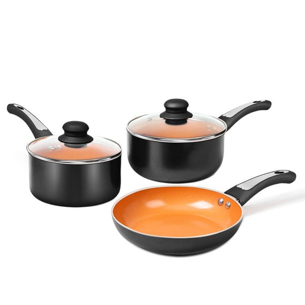 Champagne 9 Pack for sale online Tramontina Non-Stick Cookware Pan Set 