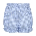 thumbnail image 4 of DHFJKG Women's Summer Shorts Casual 2026 Plaid Sexy Hot Pants Mid Rise Elastic Waist Bubble Shorts Beach Vacation Clothes Comfortable Bottoms, 4 of 8