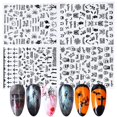 thumbnail image 2 of Calcomanías adhesivas para decoración de uñas de Halloween, 25 calcomanías autoadhesivas 3d para decoración de uñas Diy con Sku de ojo de araña fantasma Feliz Sencillez, 2 of 5