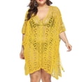 thumbnail image 2 of Posijego Swimsuit Cover Up Women Plus Size Beach Dress Hollow Out Crochet Swim Bikini Bathing Suit Coverups, 2 of 5
