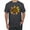 Charcoal, variant on Sunflower Animal Print Fashion Men's Graphic T-Shirt, Safety Green, Small
