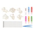 thumbnail image 2 of Kits de manualidades y artes de pintura de cristal DIY, juguetes de dibujo, Kits de pintura de cristal pintados a mano para niños y niñas, año Nuevo dinosaurios, 2 of 8