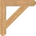 thumbnail image 3 of Ekena Millwork 5 1/2"W x 34"D x 34"H Traditional Craftsman Smooth Bracket, Western Red Cedar, 3 of 13