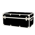 thumbnail image 4 of Rhino Trunk & Case XXL Leather Embossed Vinyl Trunk, College, Home & Office Storage 36"x18"x18" (Black), 4 of 5