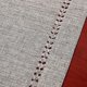 thumbnail image 4 of Camino de mesa de comedor o bufanda de tocador, color gris, hecho a mano con vainica, rectangular, 4 of 5