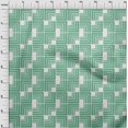 thumbnail image 4 of oneOone Polyester Spandex Sea Green Fabric Geometric Sewing Material Print Fabric By The Yard 56 Inch Wide, 4 of 4
