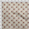 thumbnail image 4 of oneOone Polyester Spandex Brown Fabric Watercolor Floral Sewing Material Print Fabric By The Yard 56 Inch Wide, 4 of 5