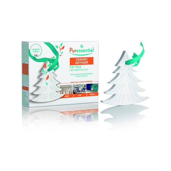 Puressentiel Diffuseur en Céramique Sapin pour Huiles Essentielles, 1 Unité